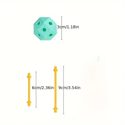 Connect Beads™ - Flexible PVC beads - 3D Geometric building blocks