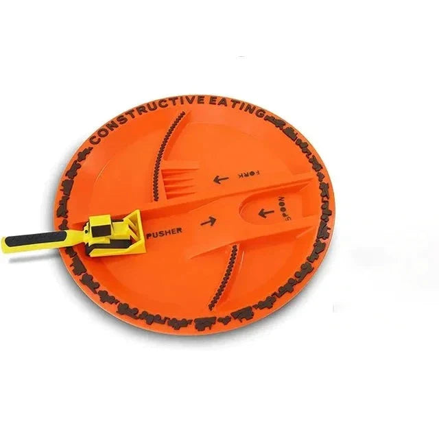 Construction Dinner Set™ - No more squeaking at the dinner table - Creative cutlery set