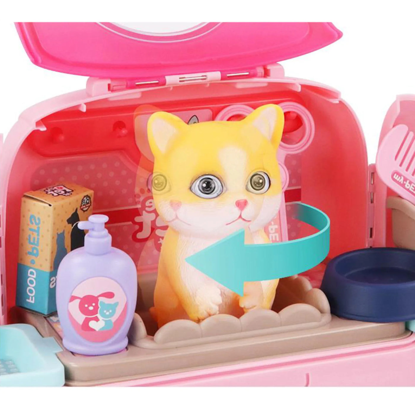 Pet Grooming Playset™ - Backpack full of Fun - Animal Care Set for Kids