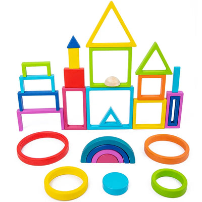 Woods™ - Colorful Explorations - Rainbow Stacking Toys