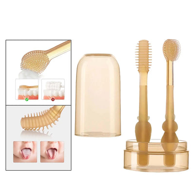Baby Smile™ - Gentle For Gums - Children's Silicone Toothbrush Set