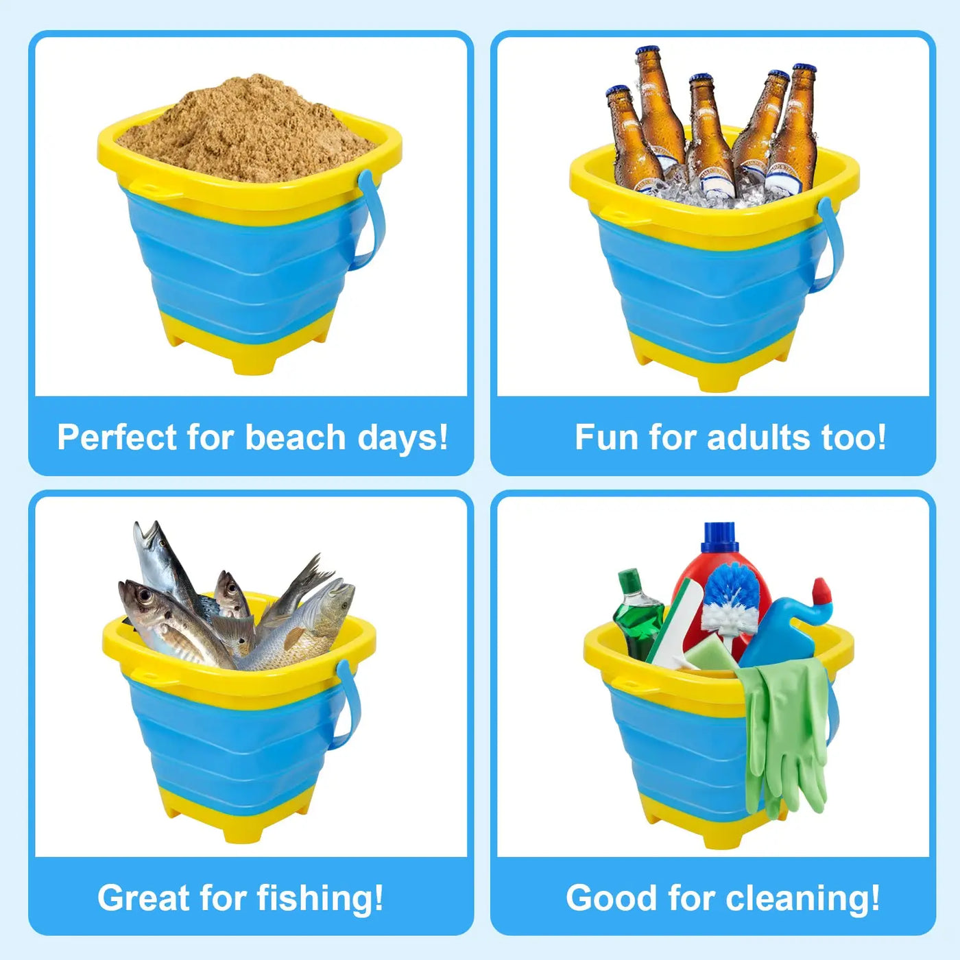 Foldable Bucket™ - Folding Holiday Fun - Foldable Bucket