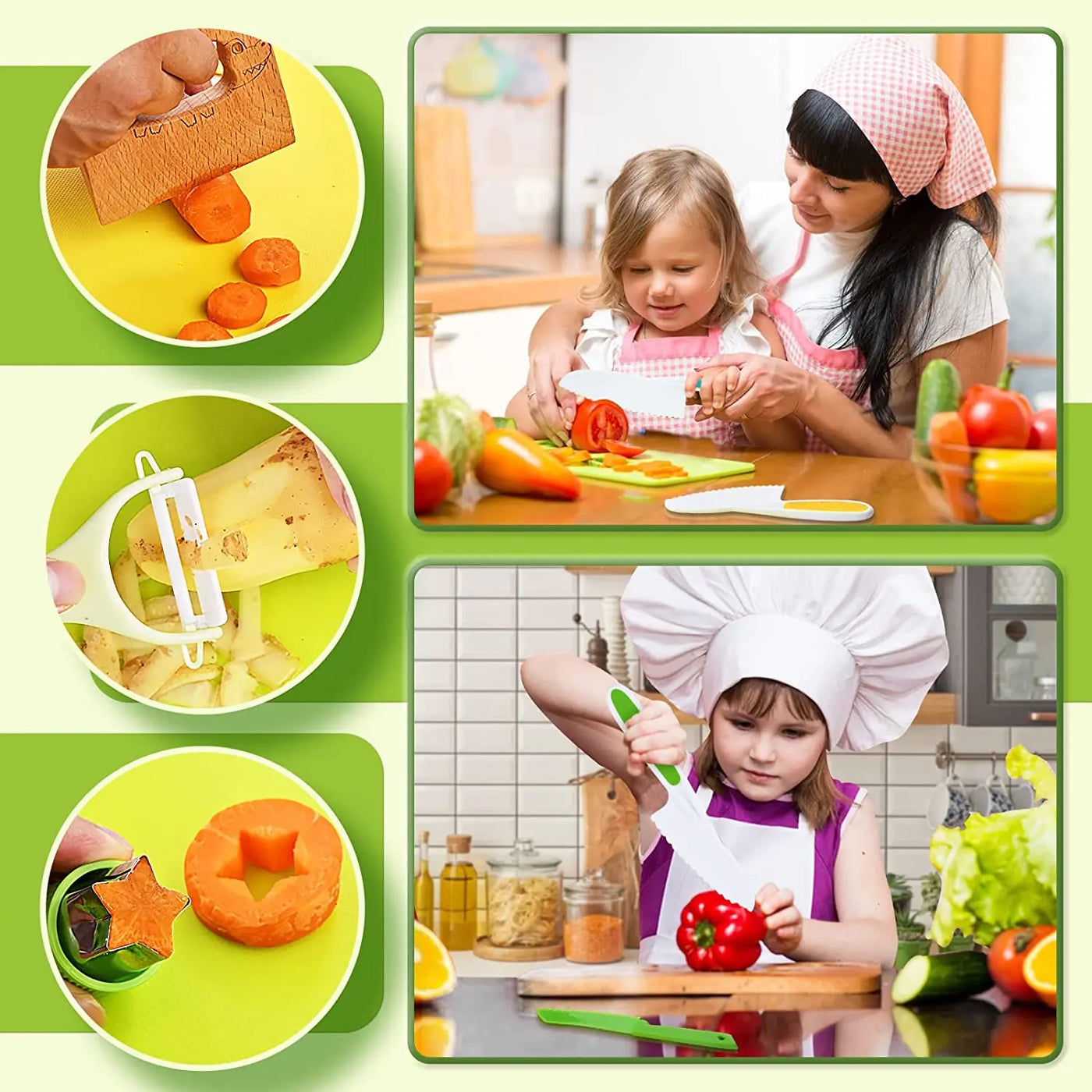 Junior Chef Set™ - Safety in the kitchen - Children's cutting set