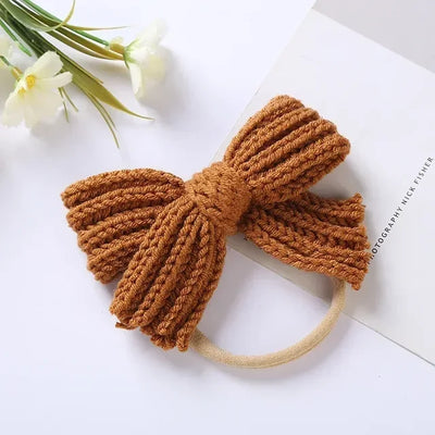 Mini Fashion™ - Bow Splendor - Knitted Hairband