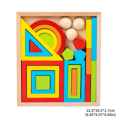 Woods™ - Colorful Explorations - Rainbow Stacking Toys