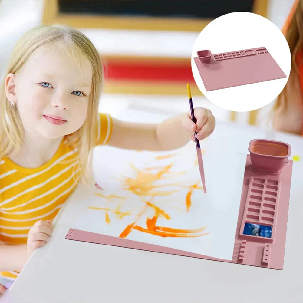 Canvas Mat™ - Cleaning is a breeze - Paint Placemet