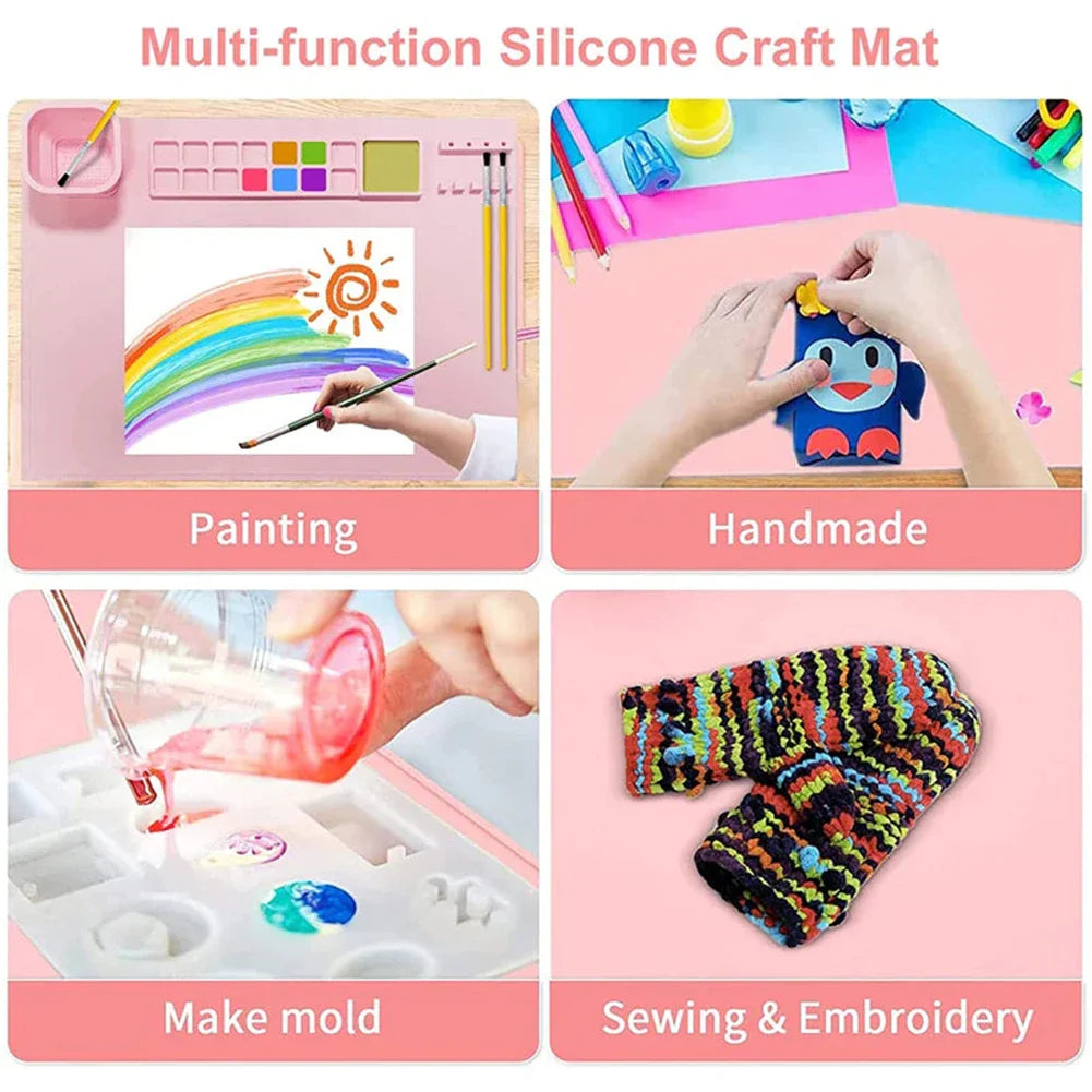 Canvas Mat™ - Cleaning is a breeze - Paint Placemet