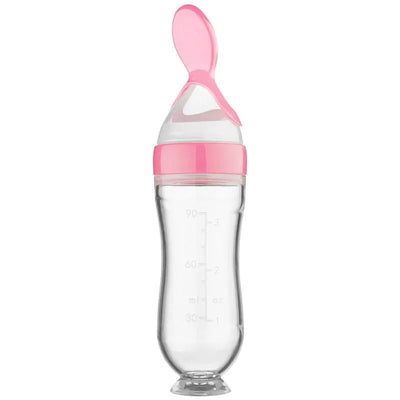Silicone Feeding Bottle™ -  Snacks with spoon - Silicone feeding bottle